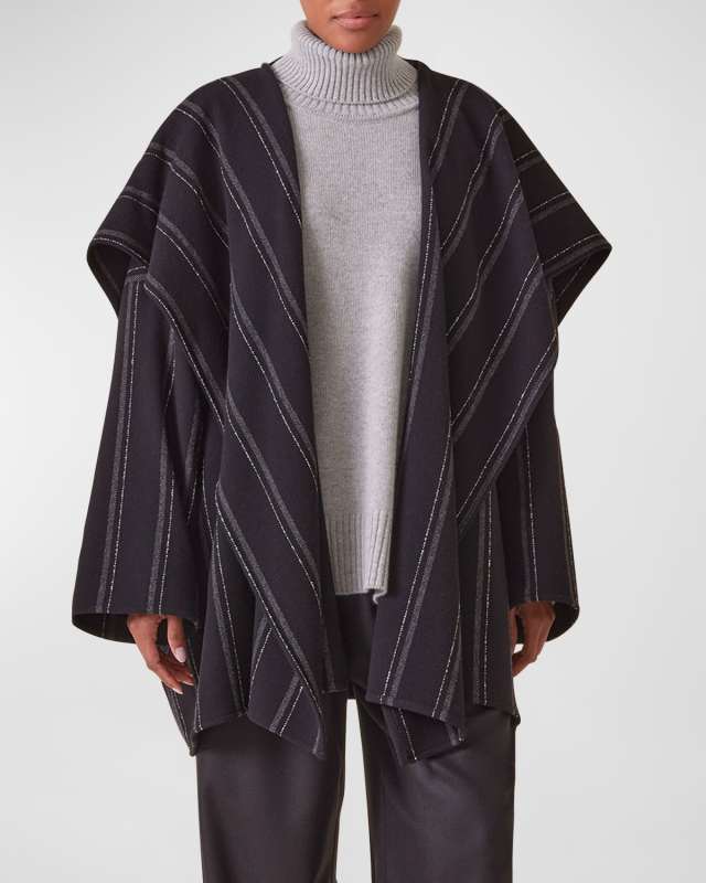 Jacket Coat With Blanket Drape (Long Plus)