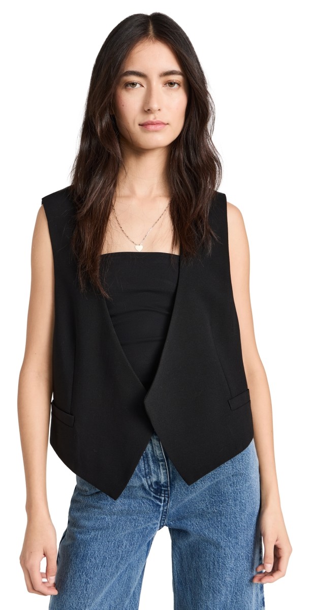 AMI Sleeveless Jacket Black