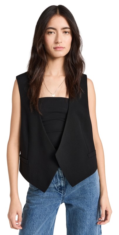 AMI Sleeveless Jacket Black