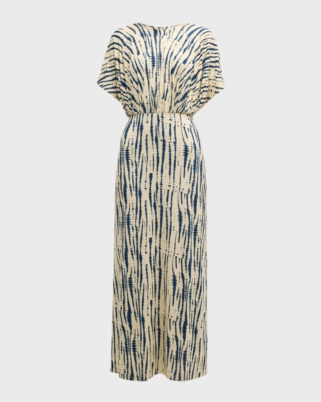 Potosi Silky Stripe Maxi Dress