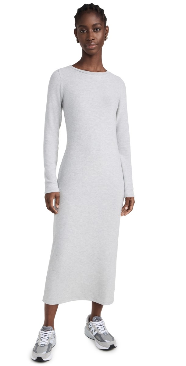 MWL byadewell Brushed Jerseyaxi Dress Heather Gym Class Grey