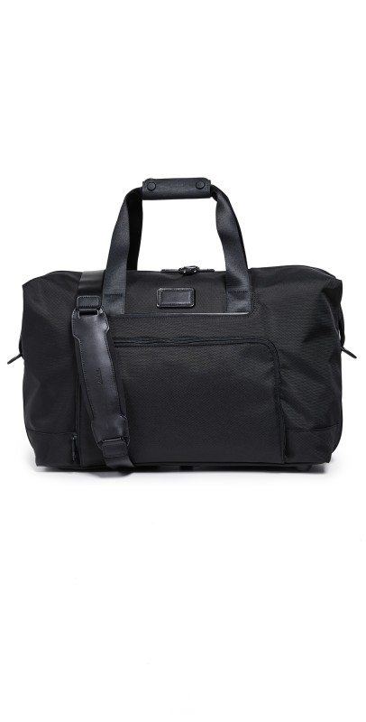 TUMI Alpha Double Expansion Satchel Bag Black