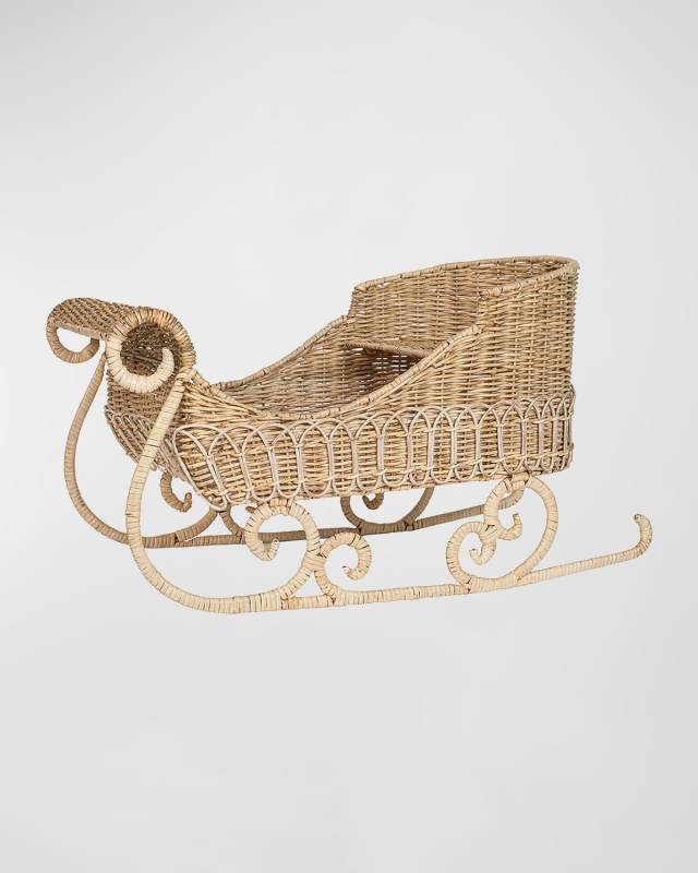 Provence Rattan Whitewash Sleigh