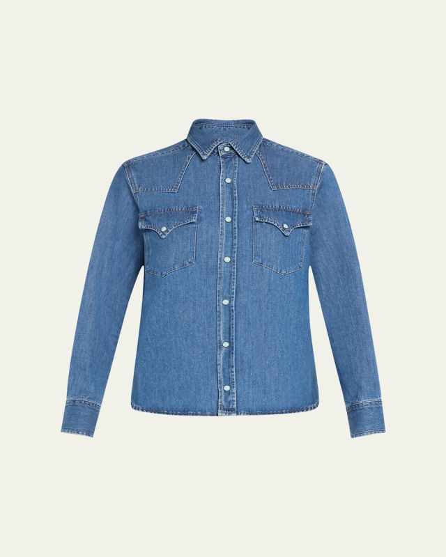 Denim Texan Button Down Shirt
