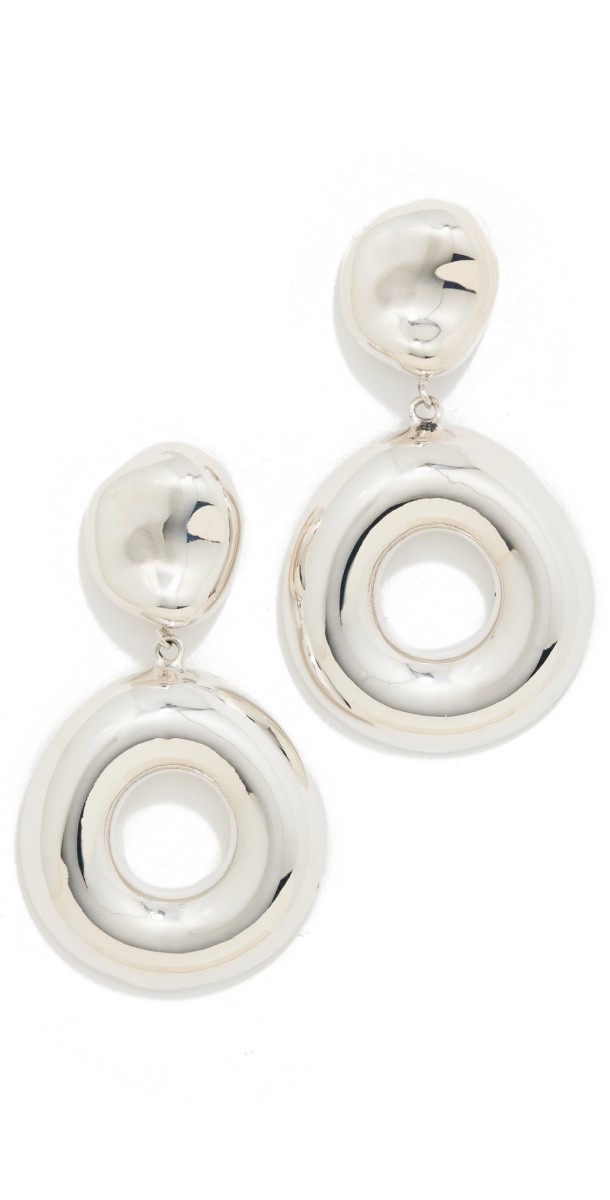 AGMES Donut Earrings Silver