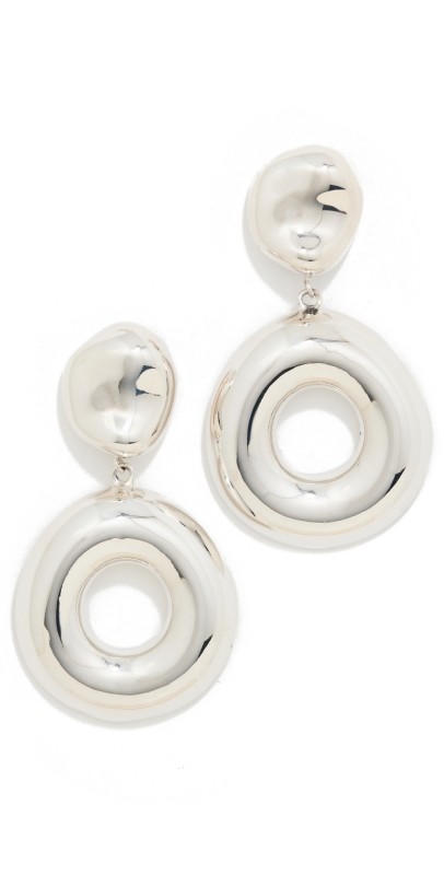 AGMES Donut Earrings Silver