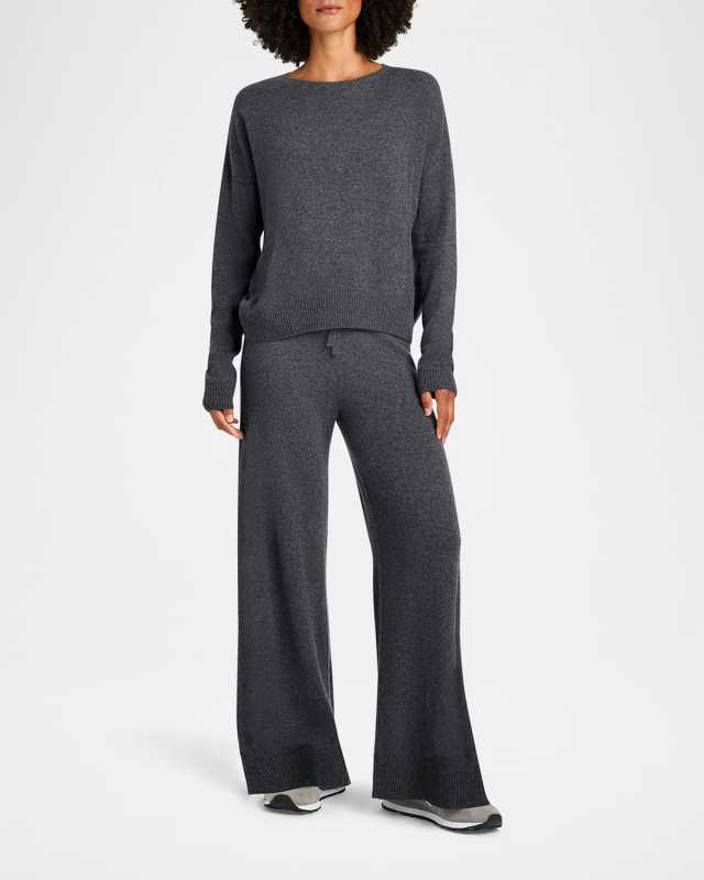 Tori Cashmere Wide-Leg Pants