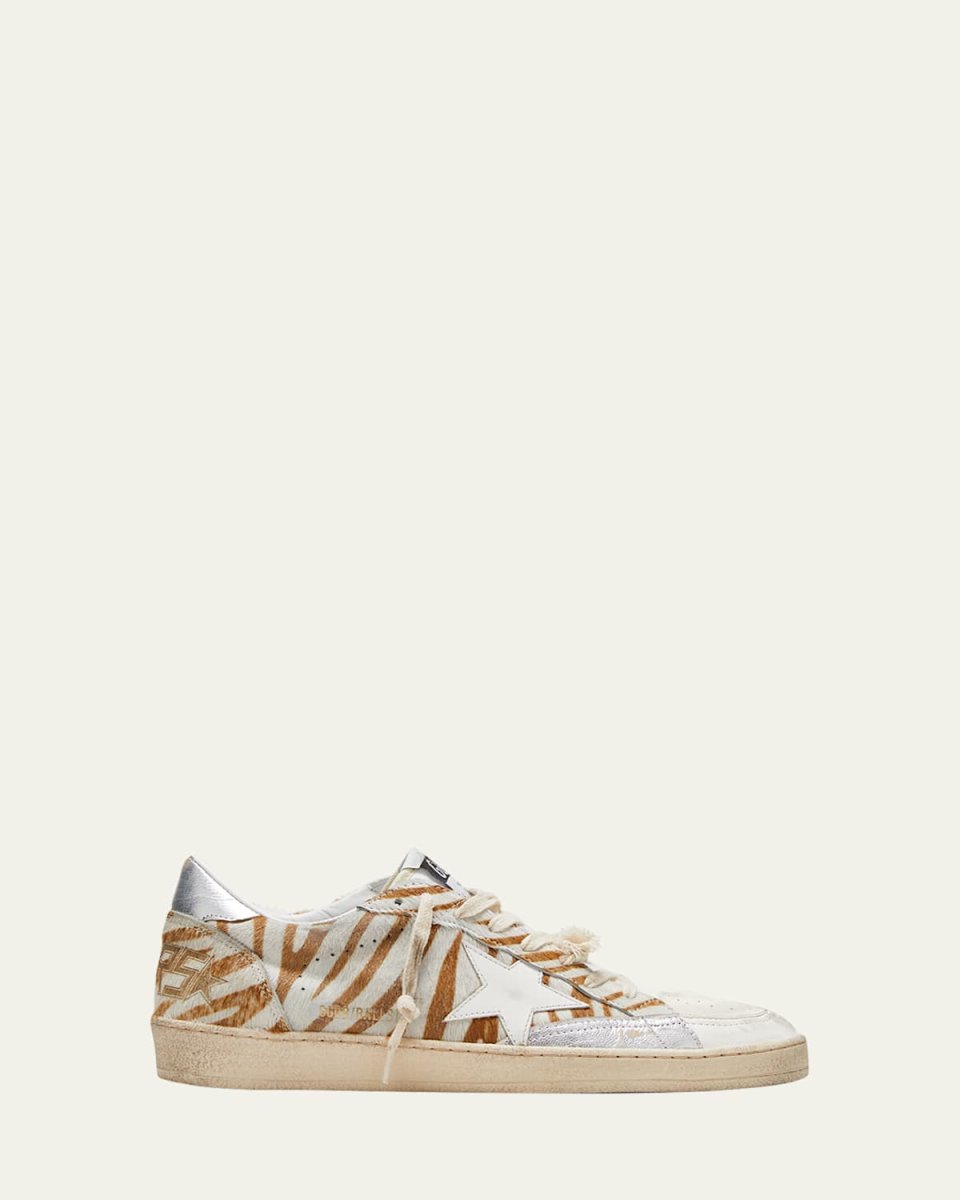 Ballstar Zebra Metallic Low-Top Sneakers