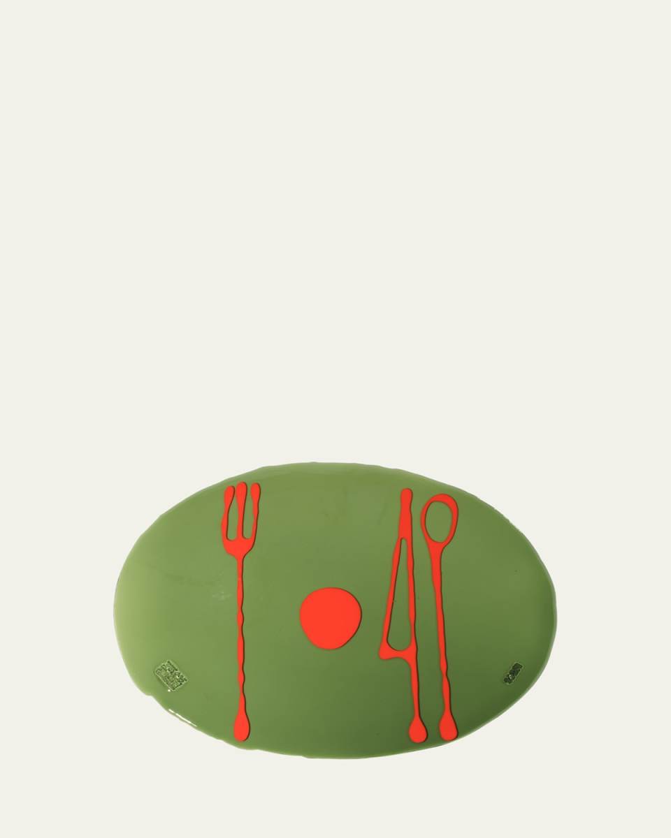 Bottle Green and Orange Table Mate Placemat