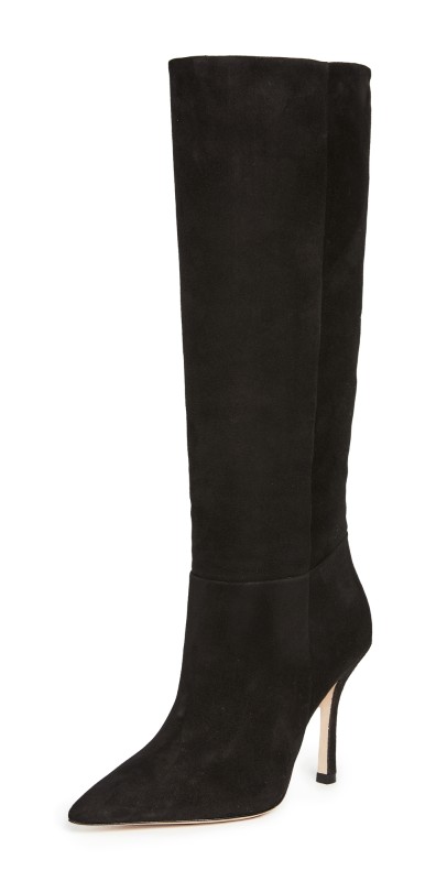 Larroudé Kate To the Knee Boots Black