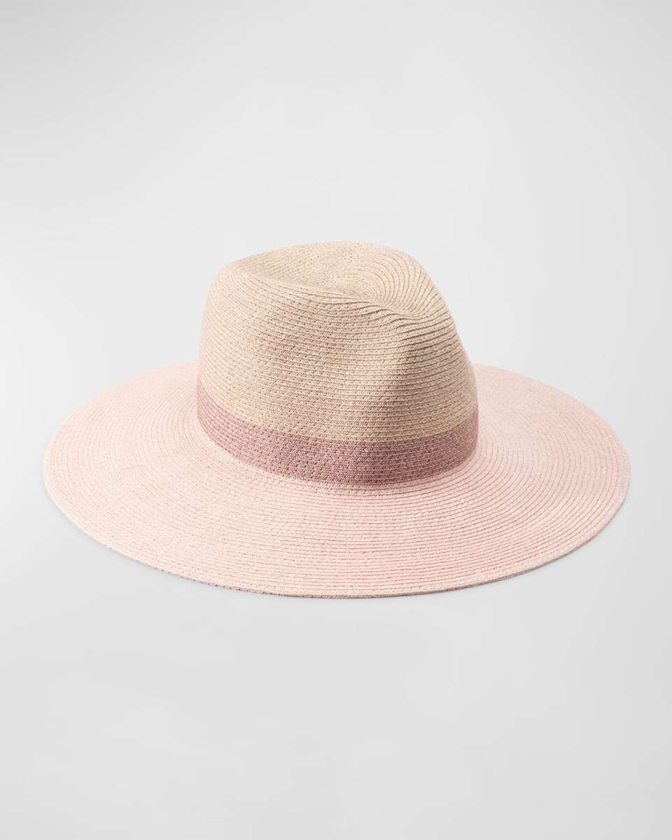 Emmanuelle Pink Straw Fedora