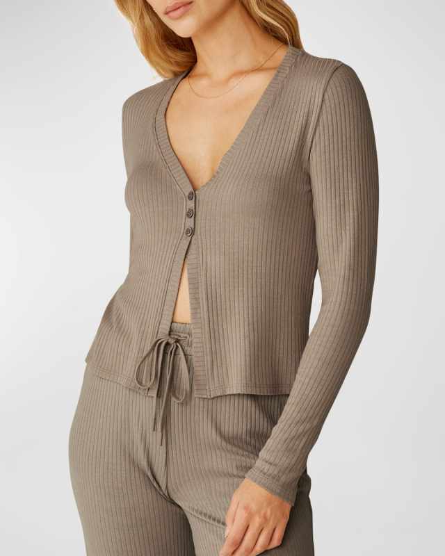 Well Traveled Rib-Knit Cardigan