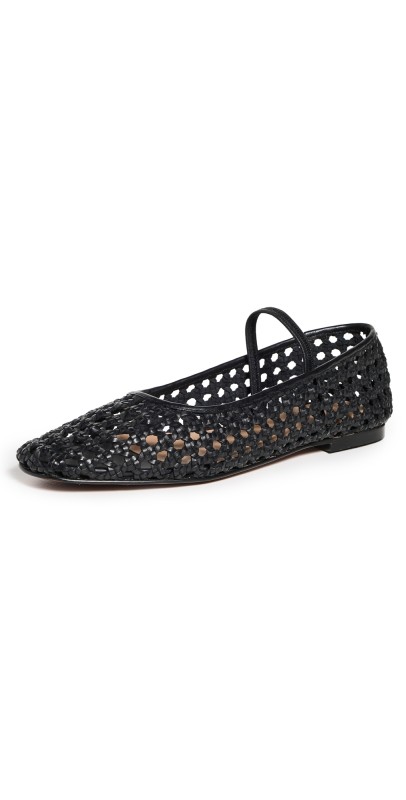 Madewell The Greta Crochet Ballet Flats True Black