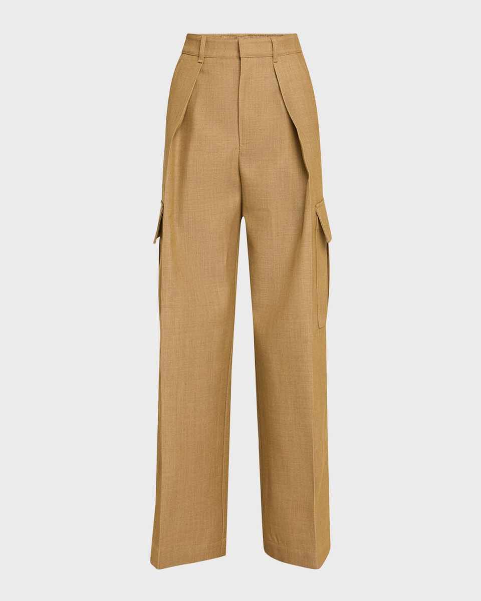 Cargo Wide-Leg Trousers