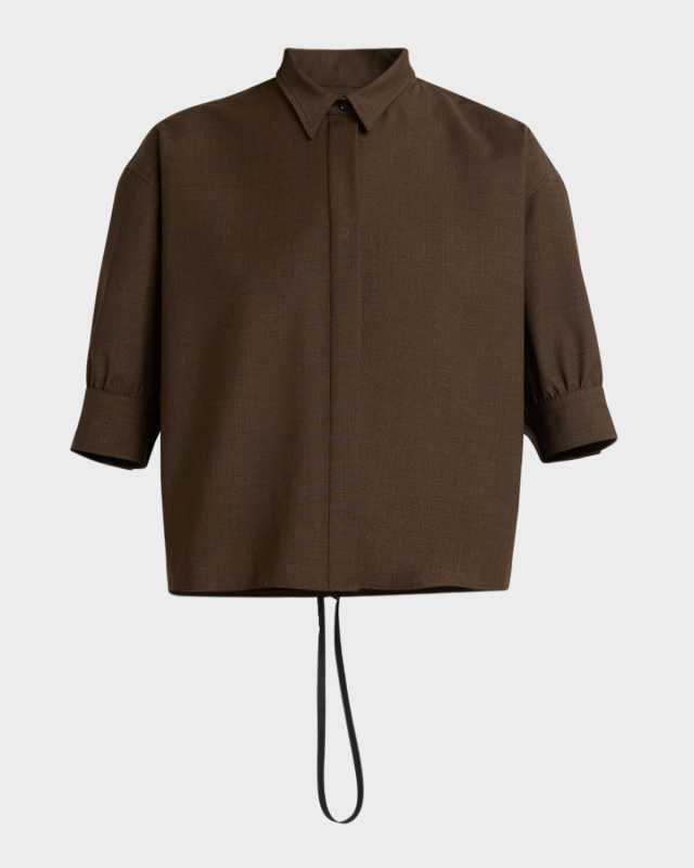 Tropical Wool Blouse