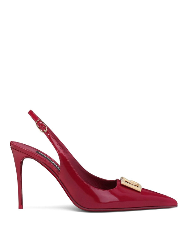 Dolce & Gabbana Slingback In Pelle - Rouge
