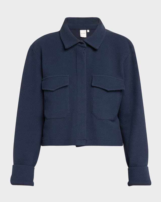 Moon Cropped Knit Blouse