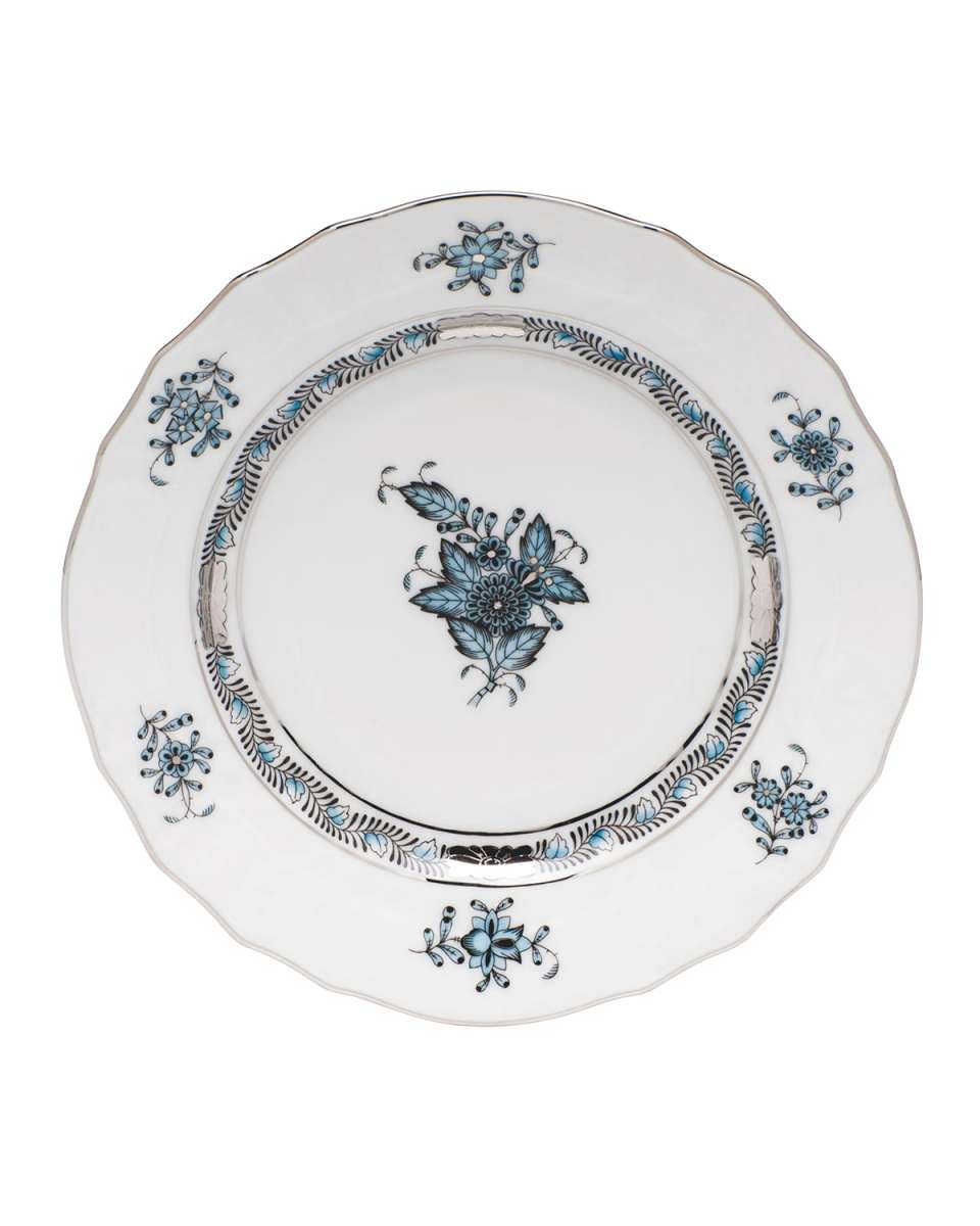Chinese Bouquet Turquoise & Platinum Bread & Butter Plate