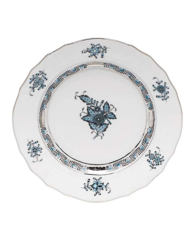 Chinese Bouquet Turquoise & Platinum Bread & Butter Plate