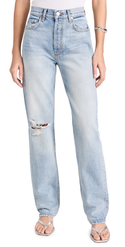 EB Denim High Rise Straight Jeans Highland