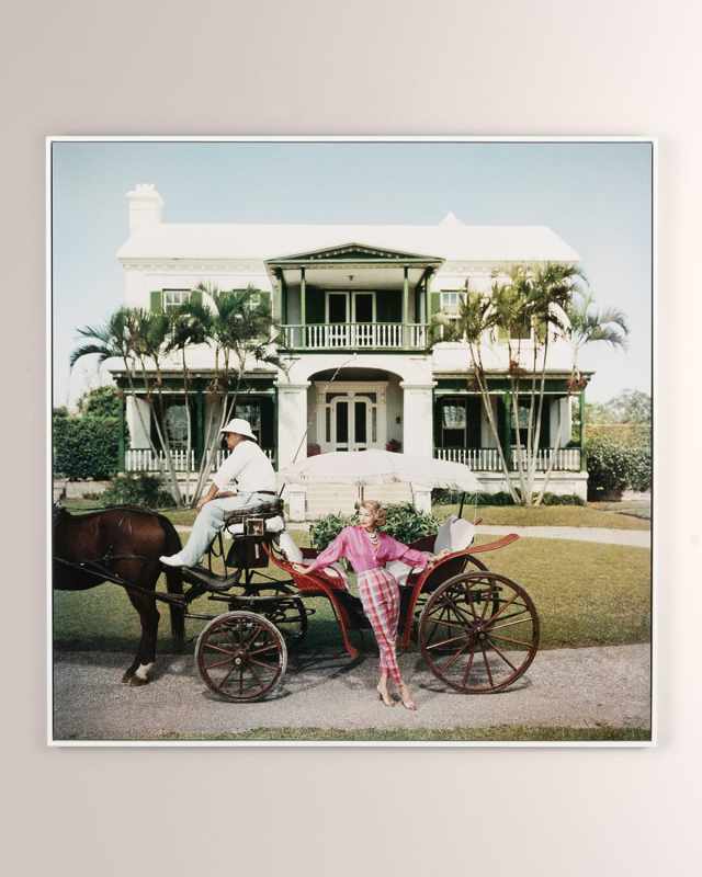 "Bermudan Hostess" Chromaluxe by Slim Aarons