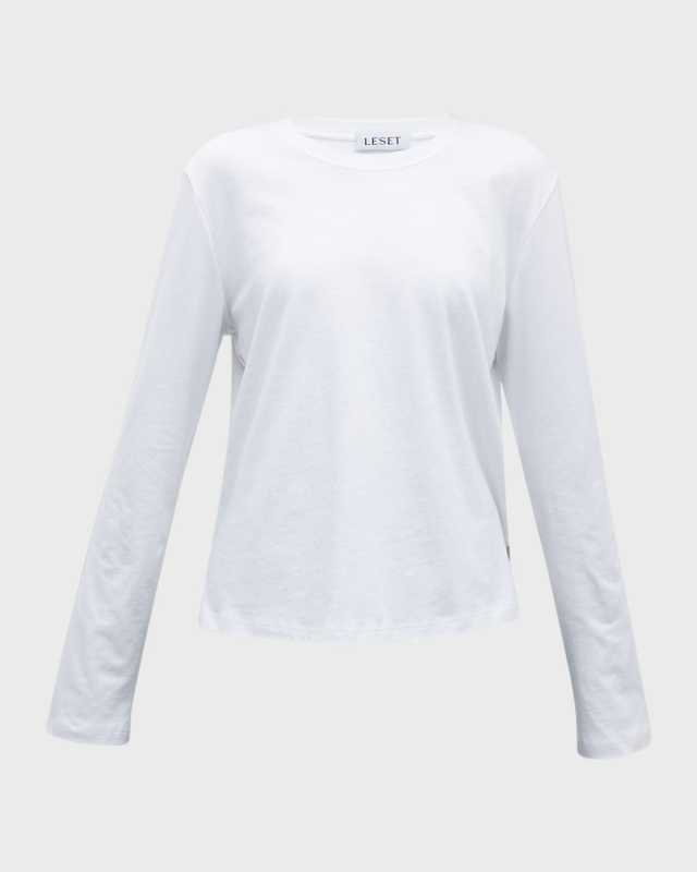 Maya Long-Sleeve Cotton T-Shirt