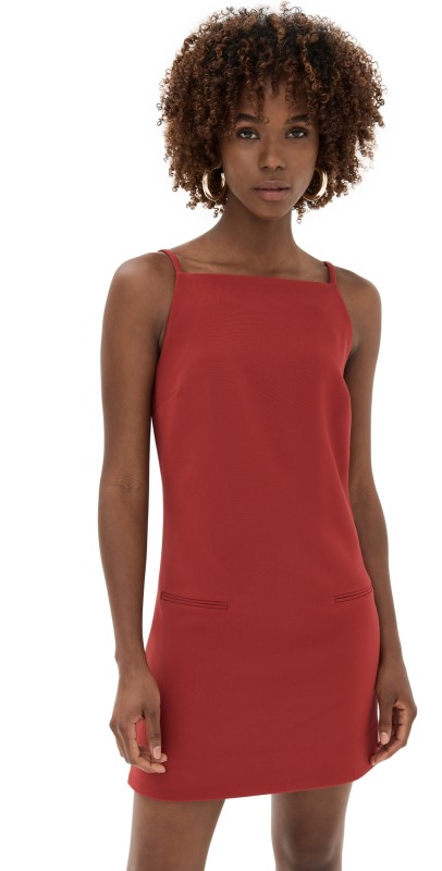 STAUD Rhythm Dress Rouge