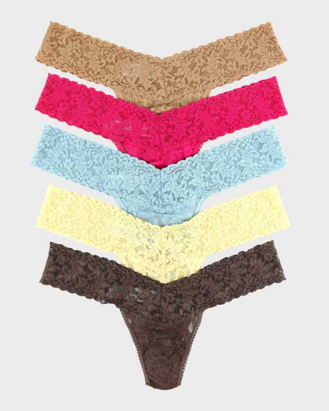 Five-Pack Low-Rise Thongs