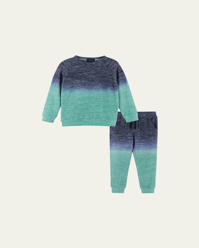 Boy's Hacci Knit Two-Piece Set, Size 2-7