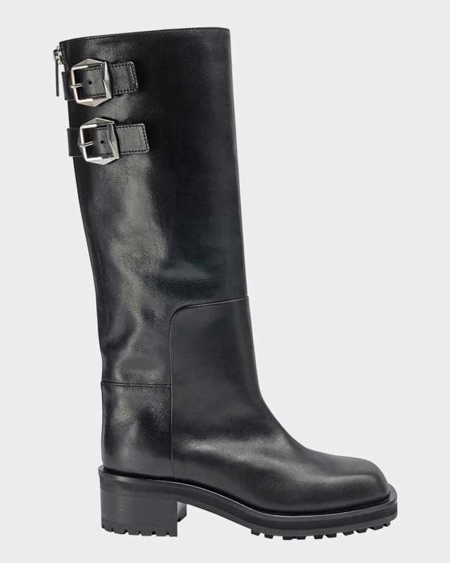 Brooklyn Tall Leather Moto Boots