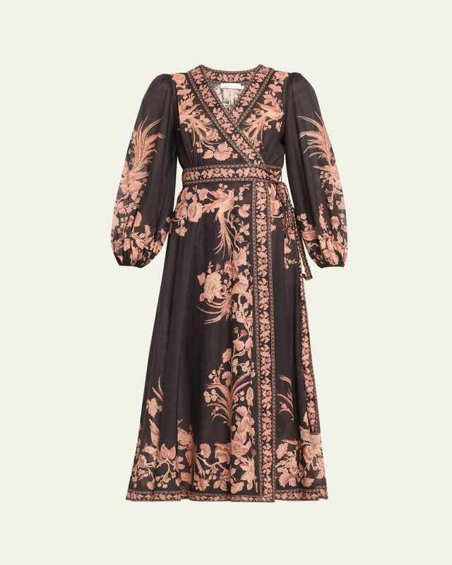 Waverly Wrap Midi Dress