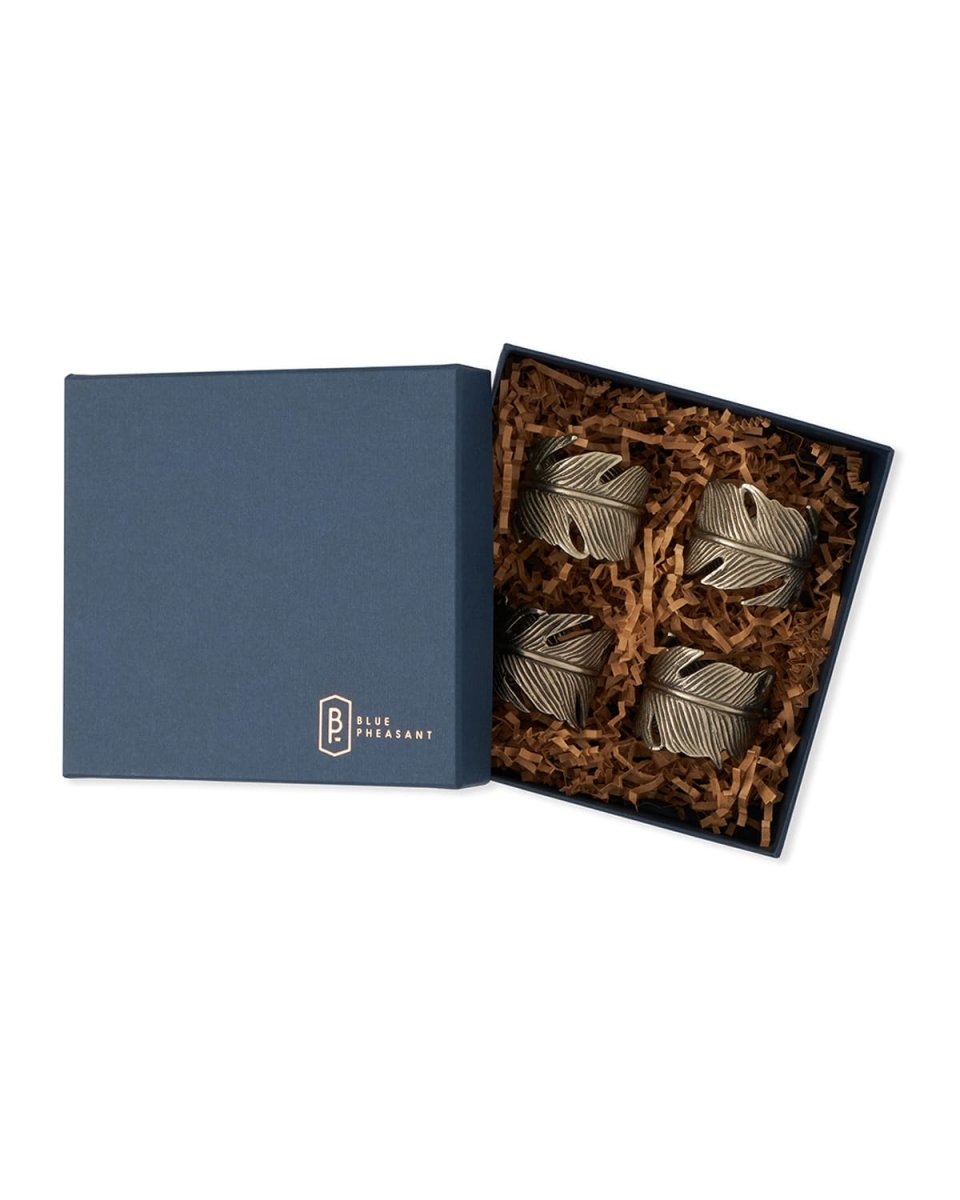 Neela Pewter Napkin Rings, Set of 4