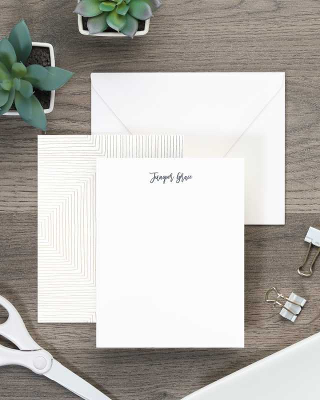Simply Smart Note Cards, Set of 25 - Personalized