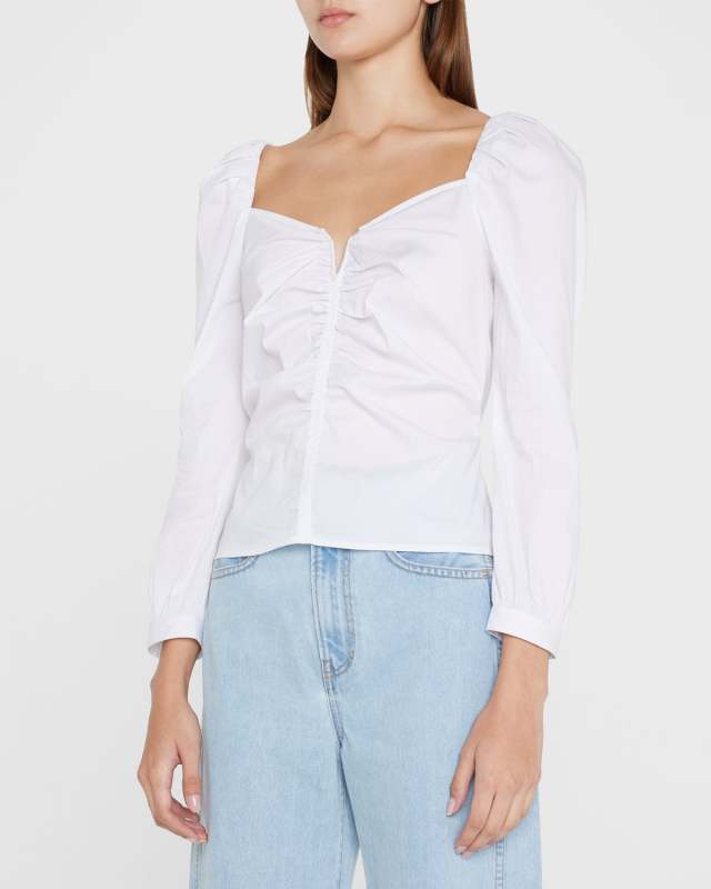 Zhou Ruched Long Sleeve Top