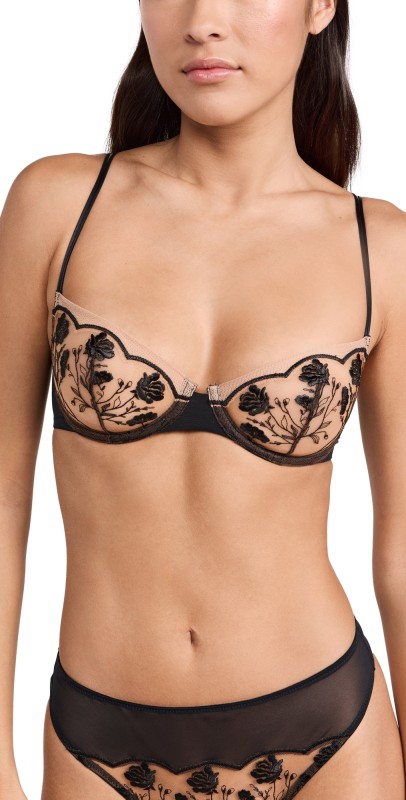 Skarlett Blue Skarlett Blue Enamoured Balconette Underwire Black Combo