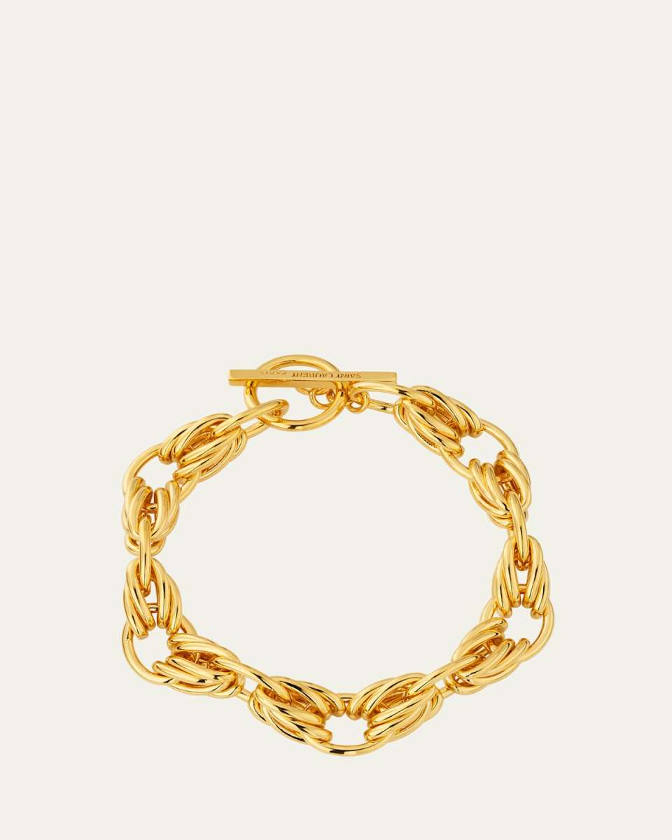 Chain Rope Link Bracelet, Gold