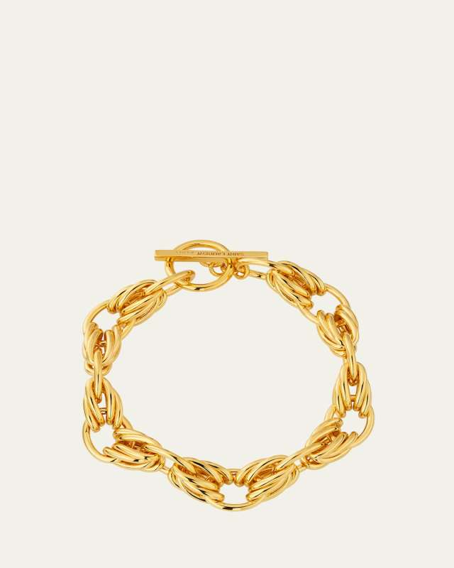 Chain Rope Link Bracelet, Gold