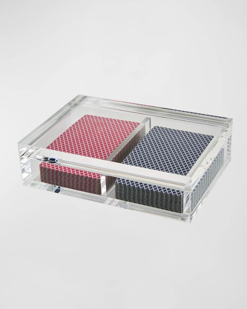 Lucite Card Box Set (Includes 2 Set of Cards)