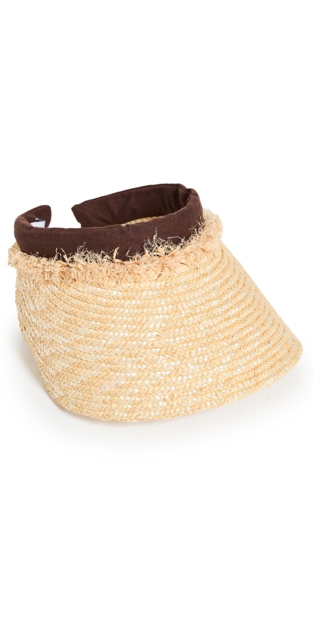 Eugenia Kim Chrissy Visor Natural/Chocolate
