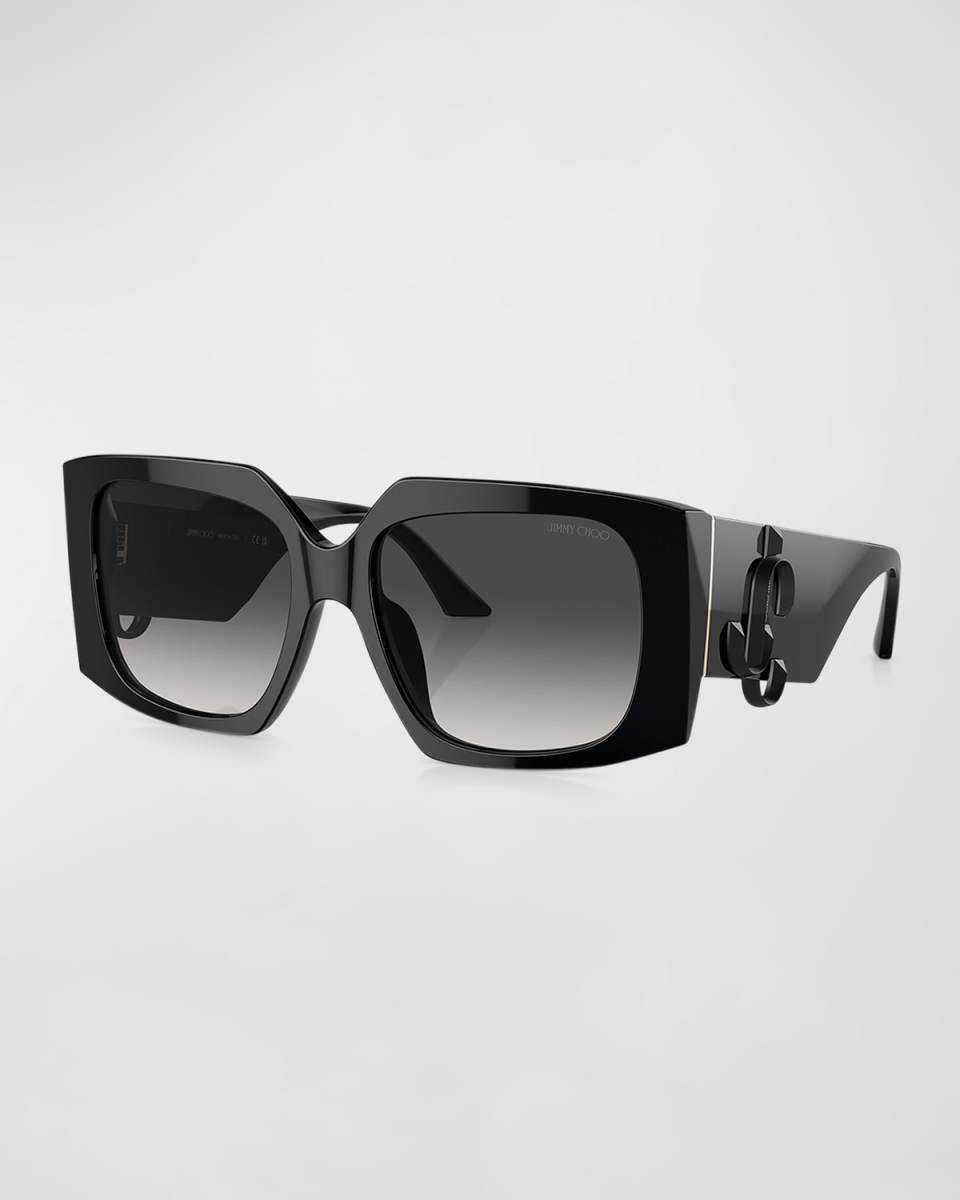 JC Logo Acetate Butterfly Sunglasses