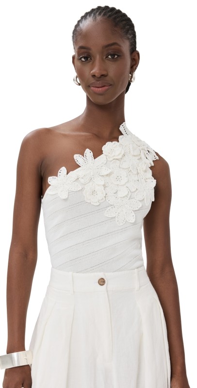 Figue Capucine Sweater Top White