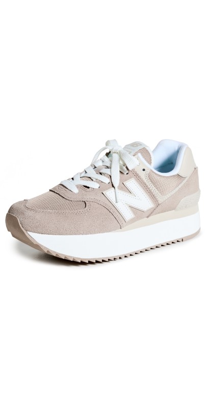 New Balance 574+ Sneakers Driftwood/Timber Wolf/White
