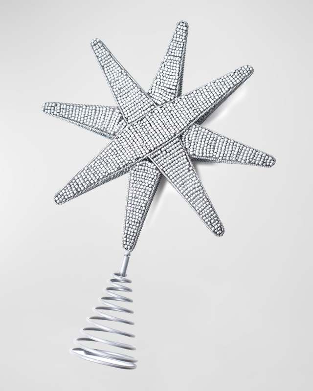 Gold Beaded Tree Topper