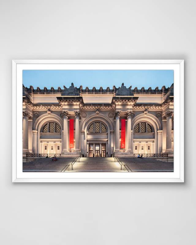 "At the Museum Night" Art Print