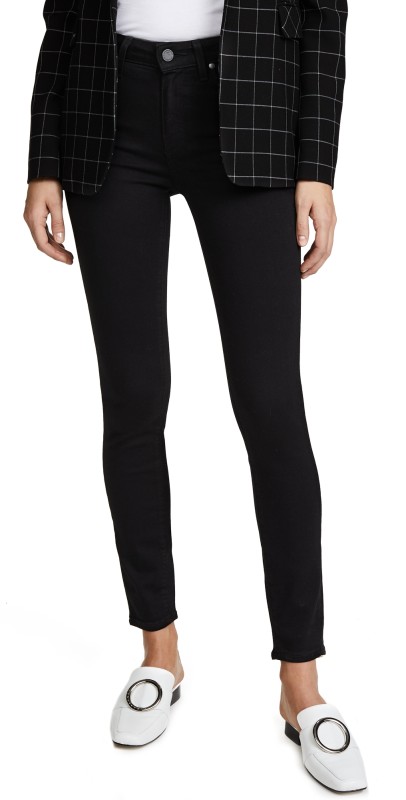 PAIGE Transcend Hoxton Ankle Jeans Black Shadow