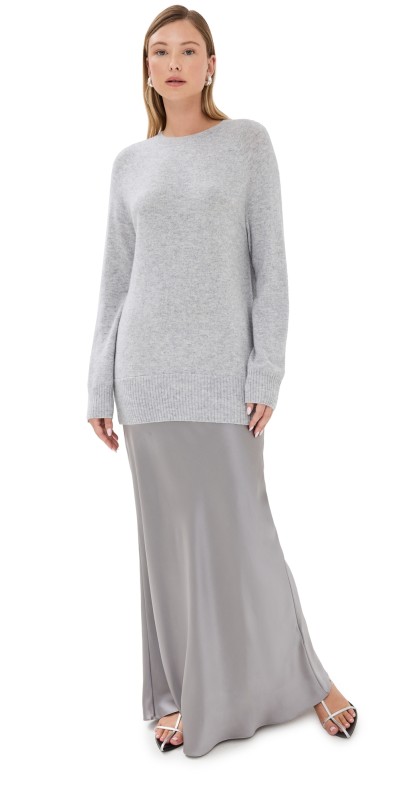 Christopher Esber Monument Long Dress Slate Grey