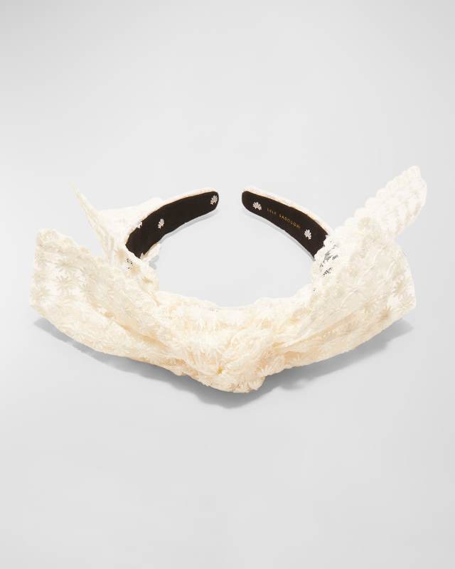 Shirley Lace Bow Headband