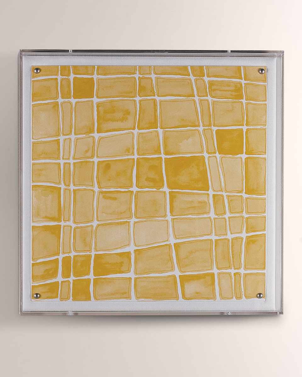 Mustard Squares Wall Art