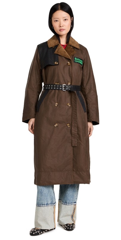 Barbour Barbour Ganni Wax Trench Bark/Classic