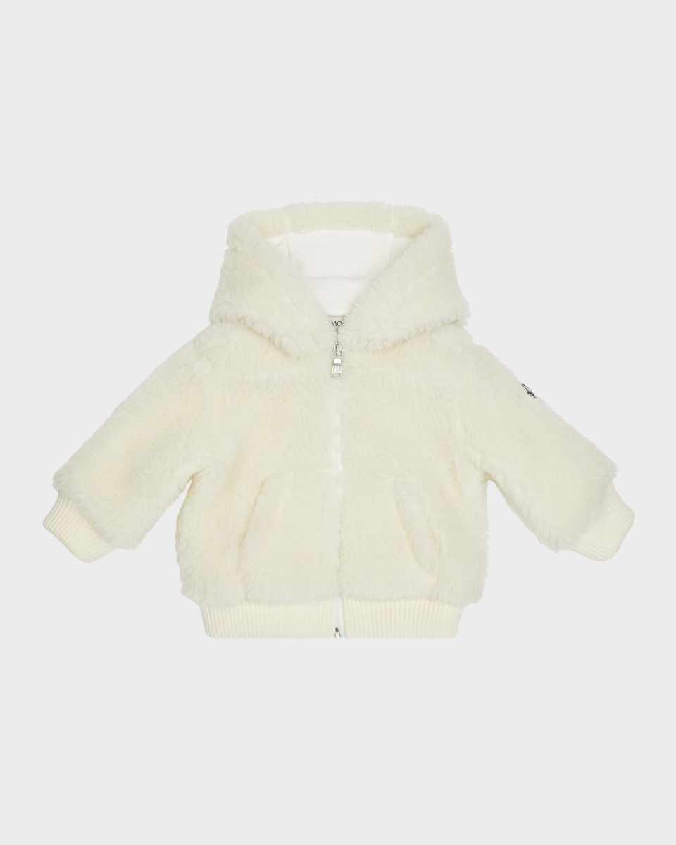 Girl's Teddy Fleece Faux Fur Jacket, Size 3M-